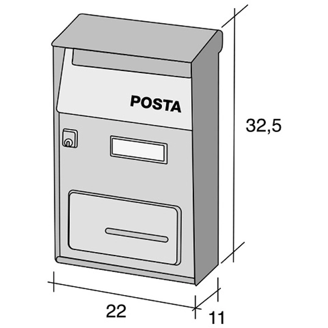 Vendita online Cassetta Postale Serie Effe In Acciaio Inox Zigrinato